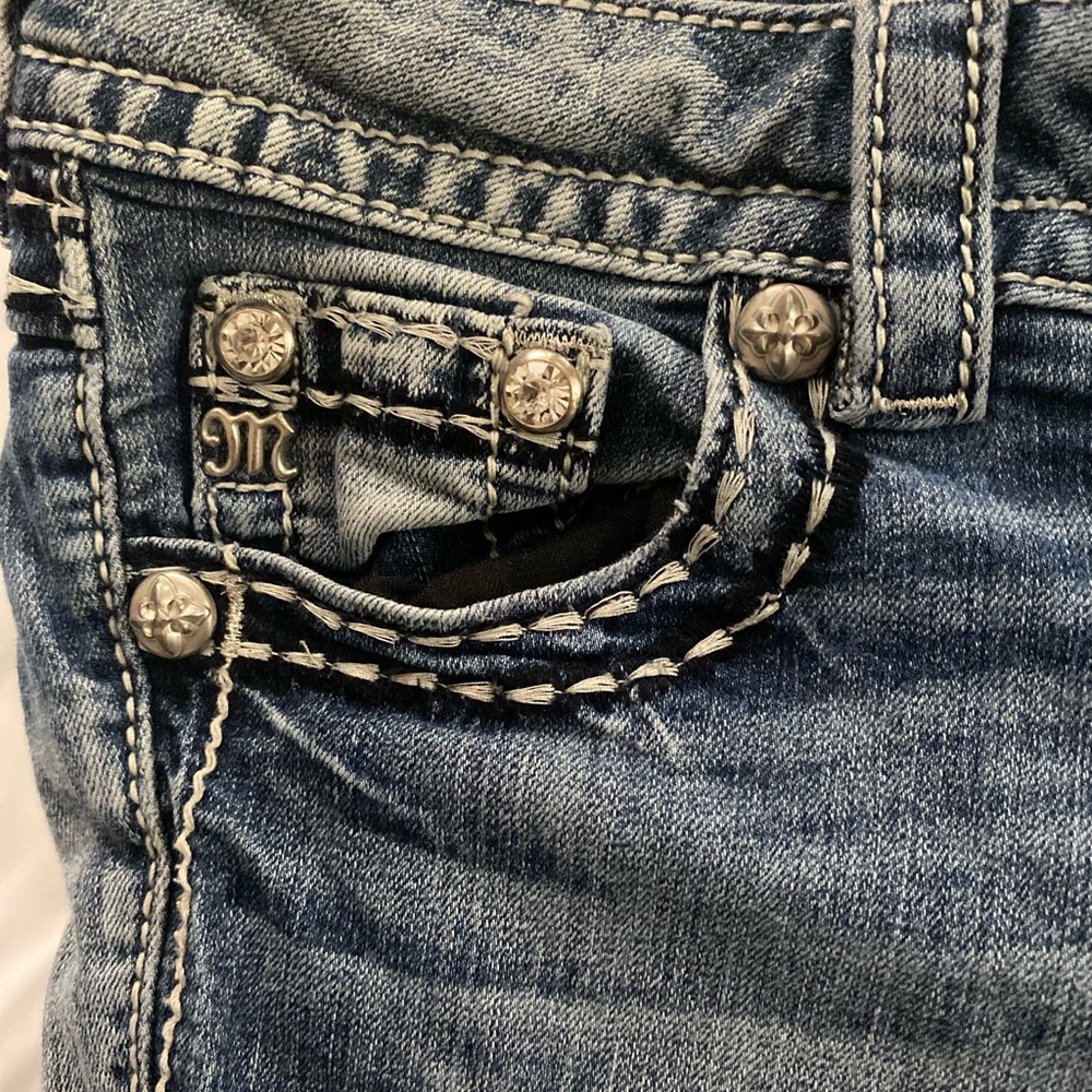 Miss me jeans size 25 signature rise bootcut - Picture 4 of 8